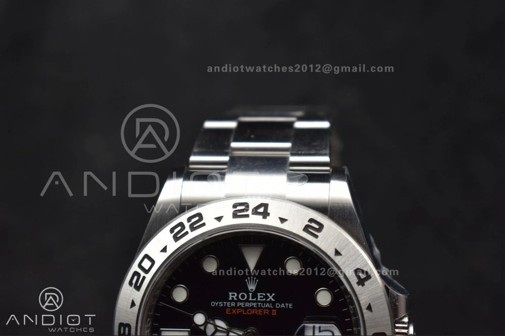 Explorer II 42mm 226570 904L SS Clean 1:1 Best Edition Black Dial on Bracelet DD3285