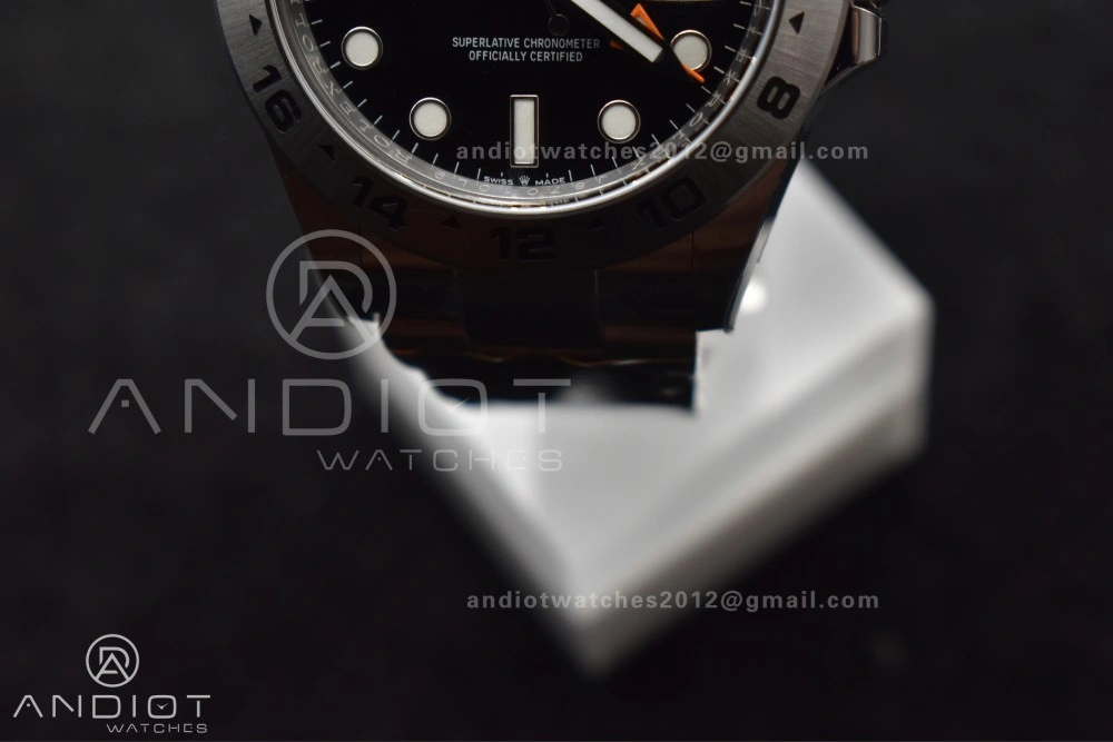 Explorer II 42mm 226570 904L SS Clean 1:1 Best Edition Black Dial on Bracelet DD3285