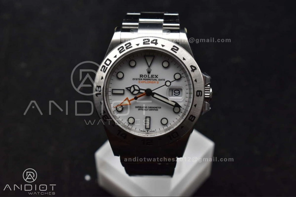 Explorer II 42mm 226570 904L SS Clean 1:1 Best Edition White Dial on Bracelet DD3285 CHS