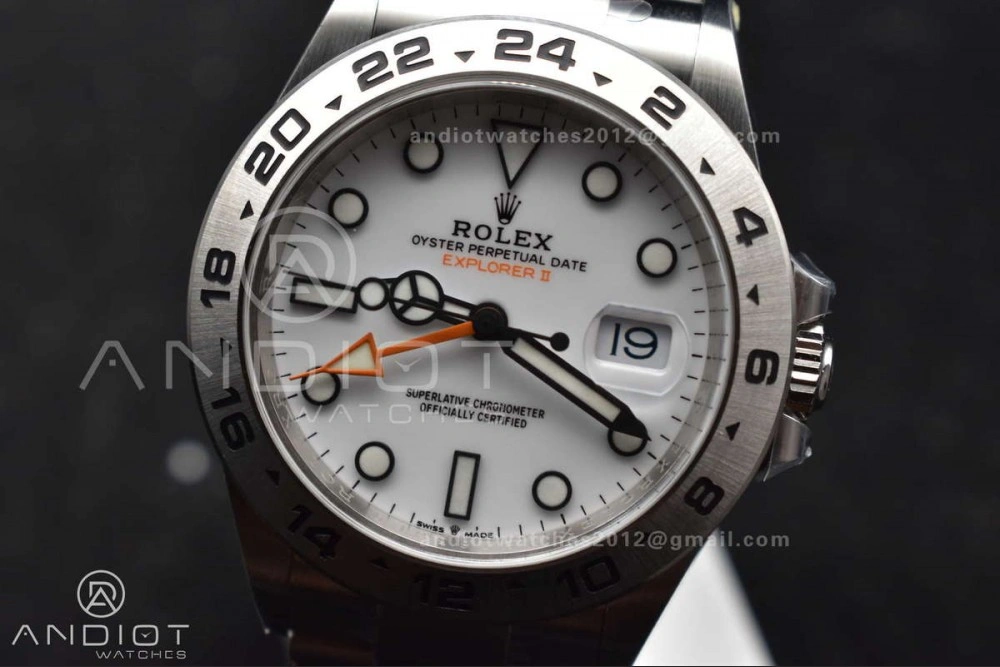 Explorer II 42mm 226570 904L SS Clean 1:1 Best Edition White Dial on Bracelet DD3285 CHS