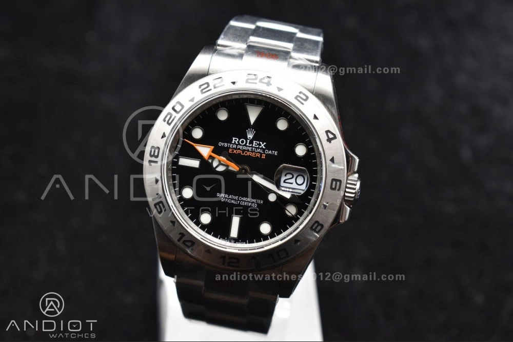 Explorer II 42mm 226570 Black 904L SS GMF 1:1 Best Edition Black Dial on Bracelet VR3285 CHS