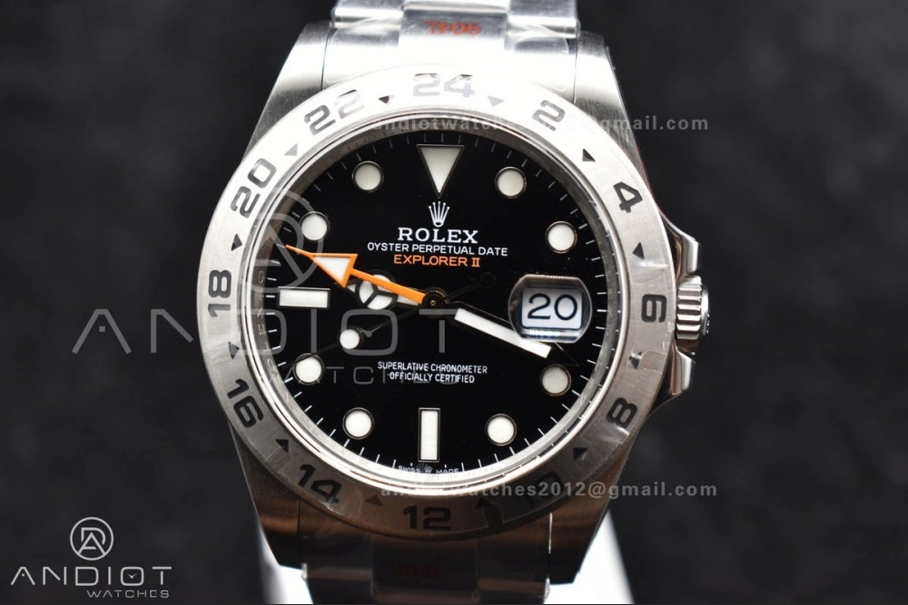 Explorer II 42mm 226570 Black 904L SS GMF 1:1 Best Edition Black Dial on Bracelet VR3285 CHS
