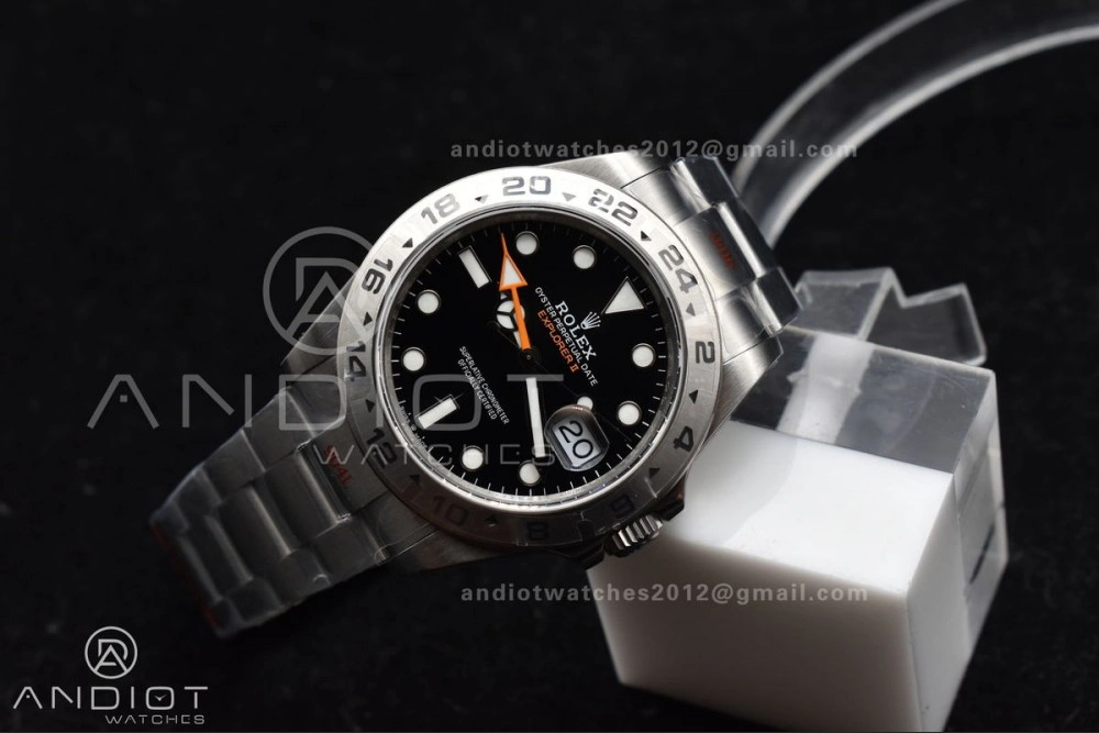 Explorer II 42mm 226570 Black 904L SS GMF 1:1 Best Edition Black Dial on Bracelet VR3285 CHS