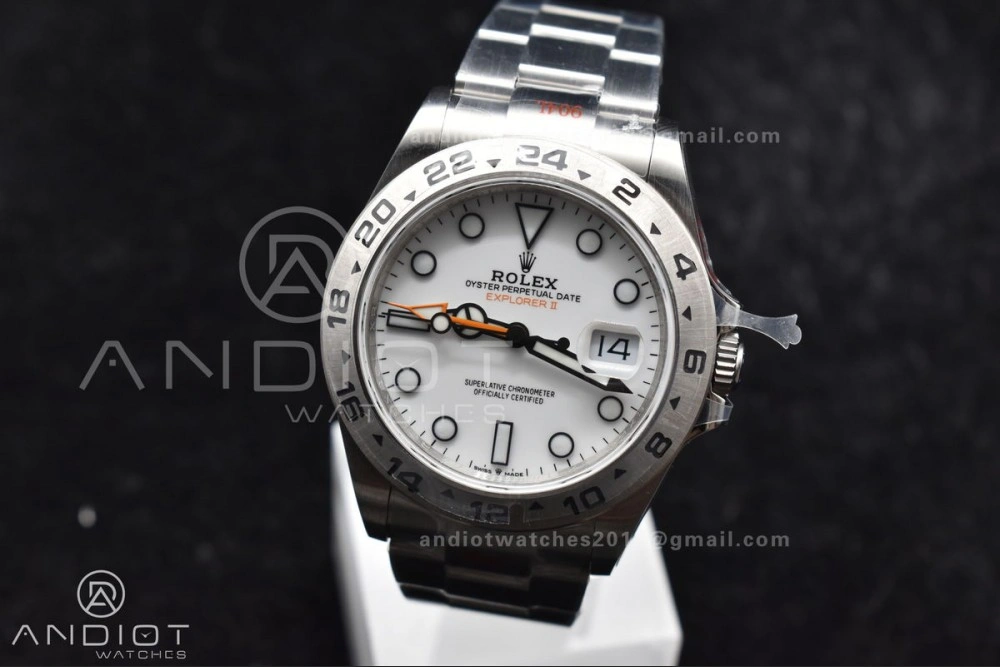 Explorer II 42mm 226570 Black 904L SS GMF 1:1 Best Edition White Dial On Bracelet VR3285 CHS