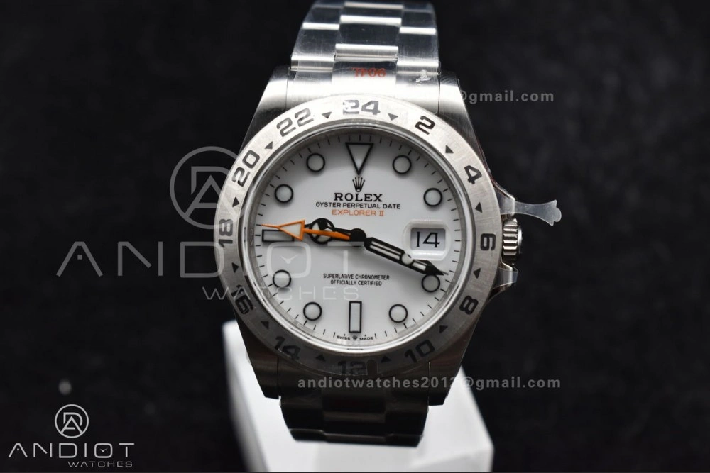 Explorer II 42mm 226570 Black 904L SS GMF 1:1 Best Edition White Dial On Bracelet VR3285 CHS