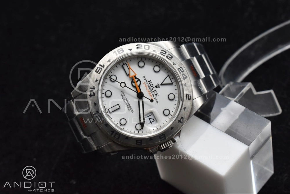 Explorer II 42mm 226570 Black 904L SS GMF 1:1 Best Edition White Dial On Bracelet VR3285 CHS