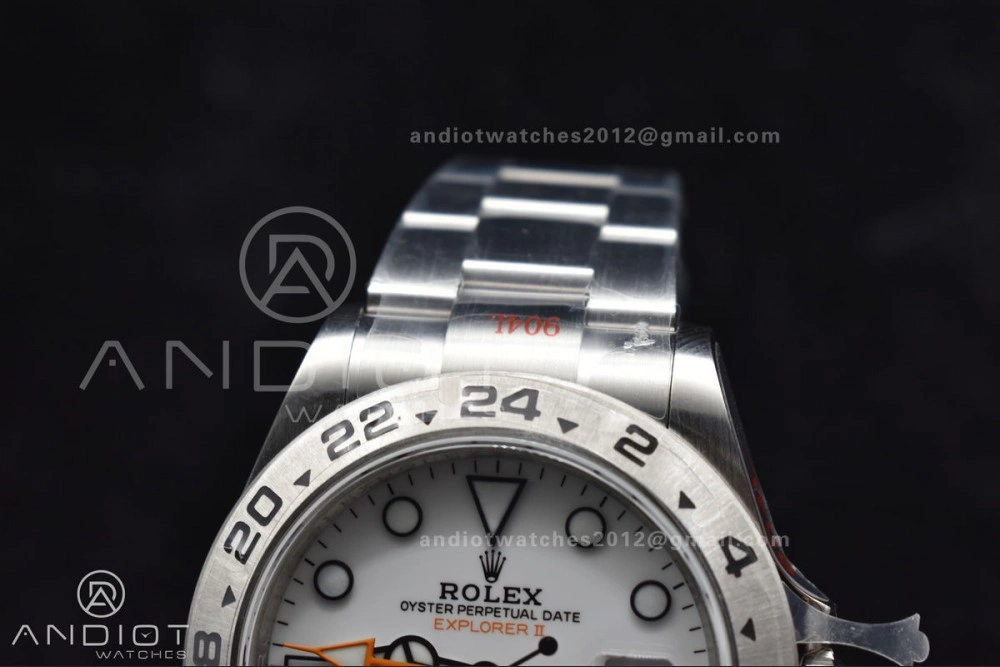 Explorer II 42mm 226570 Black 904L SS GMF 1:1 Best Edition White Dial On Bracelet VR3285 CHS