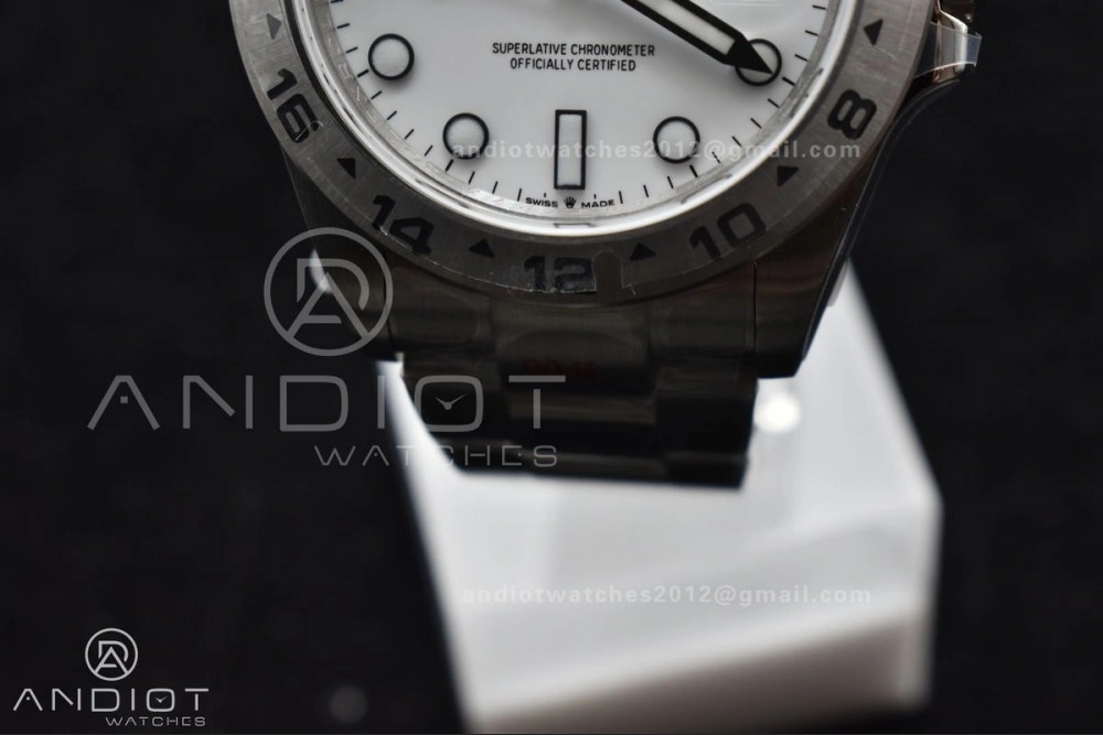 Explorer II 42mm 226570 Black 904L SS GMF 1:1 Best Edition White Dial On Bracelet VR3285 CHS