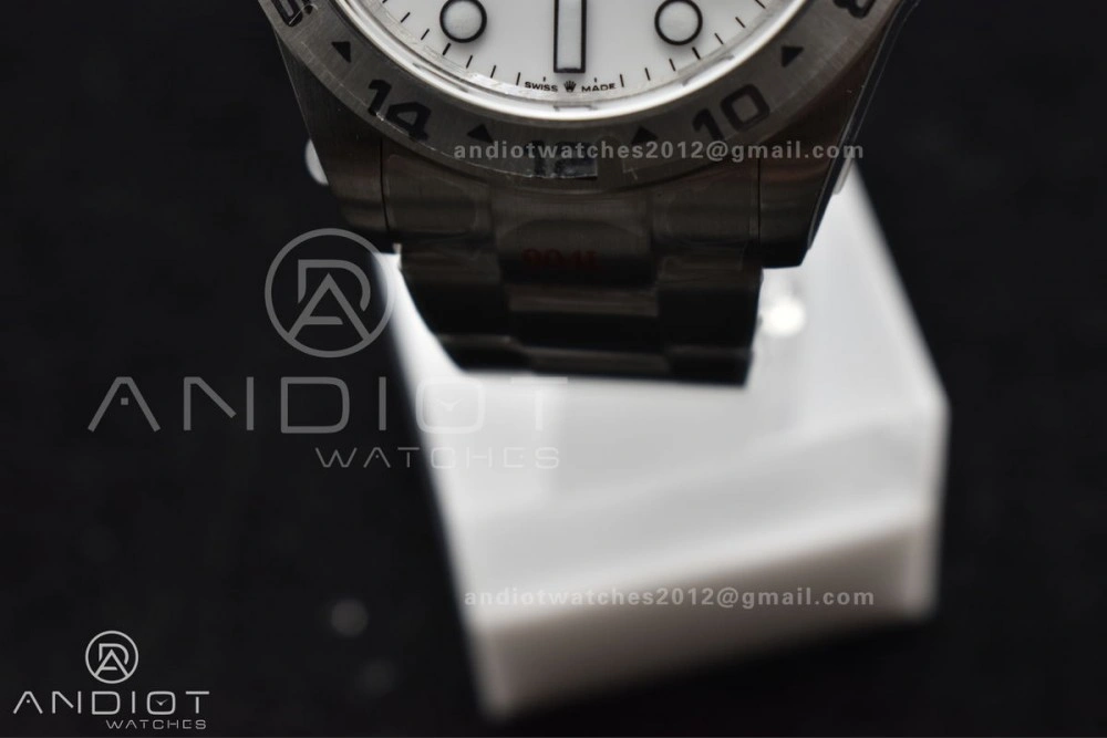 Explorer II 42mm 226570 Black 904L SS GMF 1:1 Best Edition White Dial On Bracelet VR3285 CHS