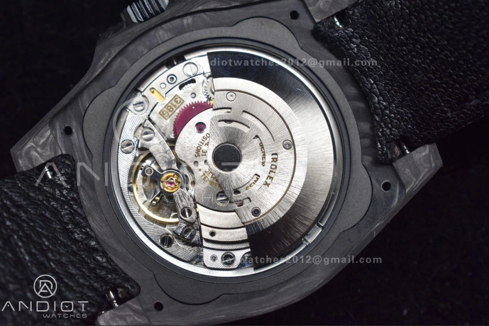 GMT DIW Carbon OMF Best Edition All Black Black Dial on Black Nylon Strap SA3186 CHS