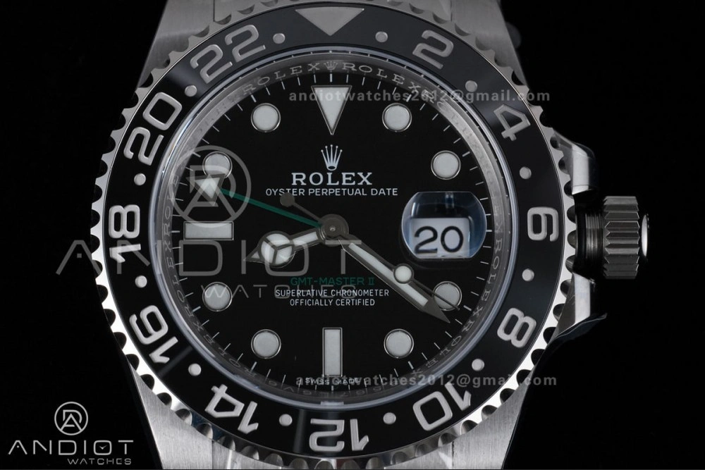 GMT Master II 116710 LN 904L SS ARF 1:1 Best Edition on Jubilee Bracelet New SH3285 V2