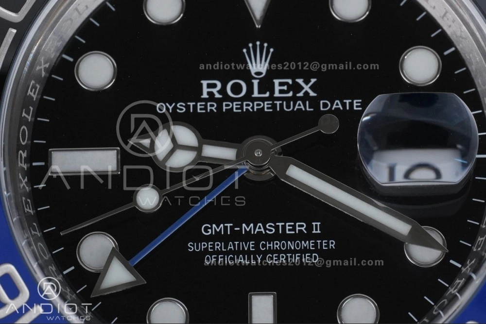 GMT Master II 126710 BLNR 904L SS ARF Batman 1:1 Best Edition New SH3285 On Oyster Bracelet V2