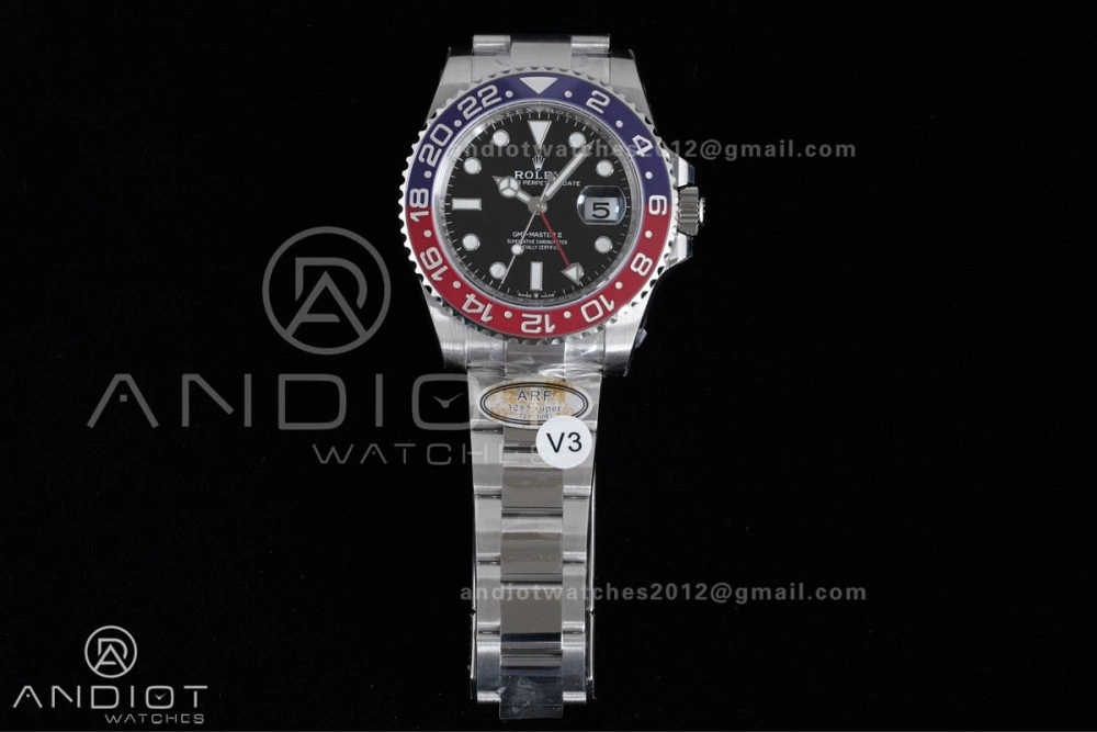 GMT Master II 126710 BLRO 904L SS ARF Pepsi 1:1 Best Edition On Oyster Bracelet New SH3285 (UV Bezel Upgraded) V3