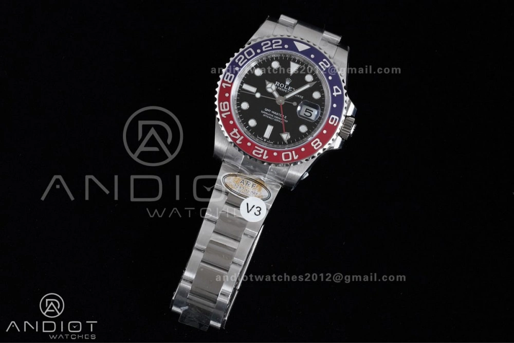 GMT Master II 126710 BLRO 904L SS ARF Pepsi 1:1 Best Edition On Oyster Bracelet New SH3285 (UV Bezel Upgraded) V3