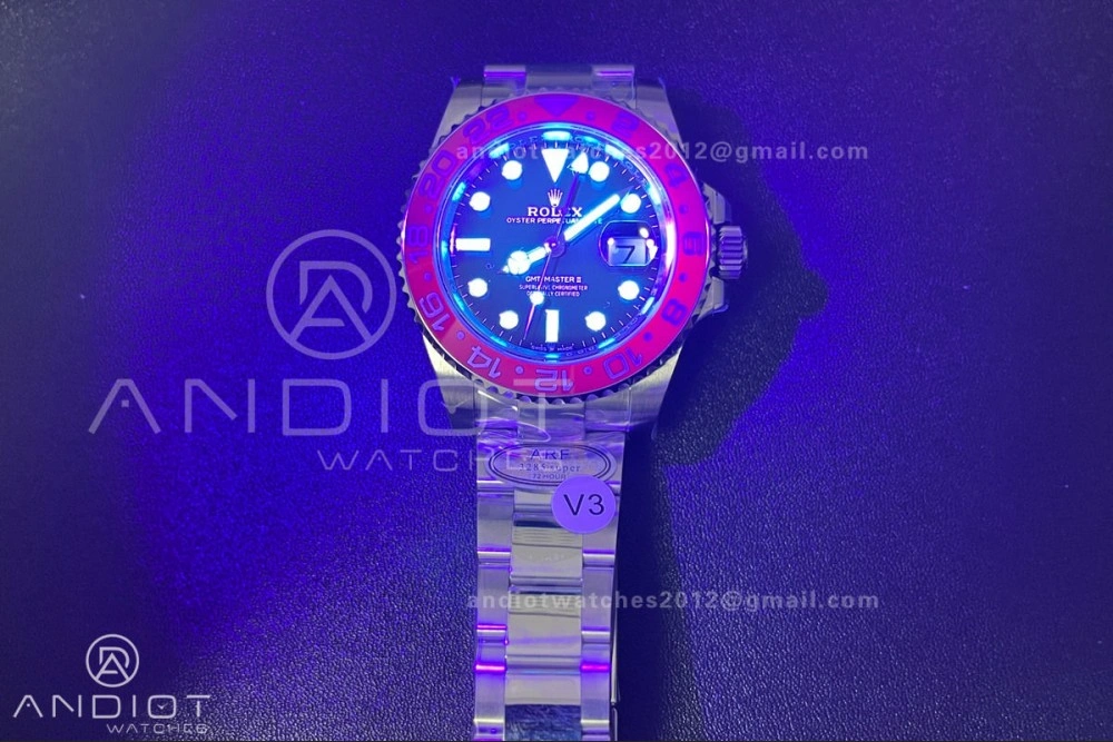 GMT Master II 126710 BLRO 904L SS ARF Pepsi 1:1 Best Edition On Oyster Bracelet New SH3285 (UV Bezel Upgraded) V3