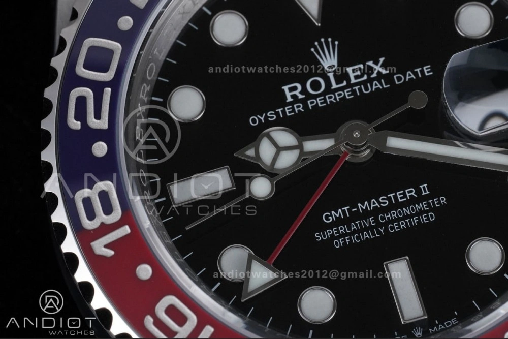 GMT Master II 126710 BLRO 904L SS ARF Pepsi 1:1 Best Edition On Oyster Bracelet New SH3285 (UV Bezel Upgraded) V3