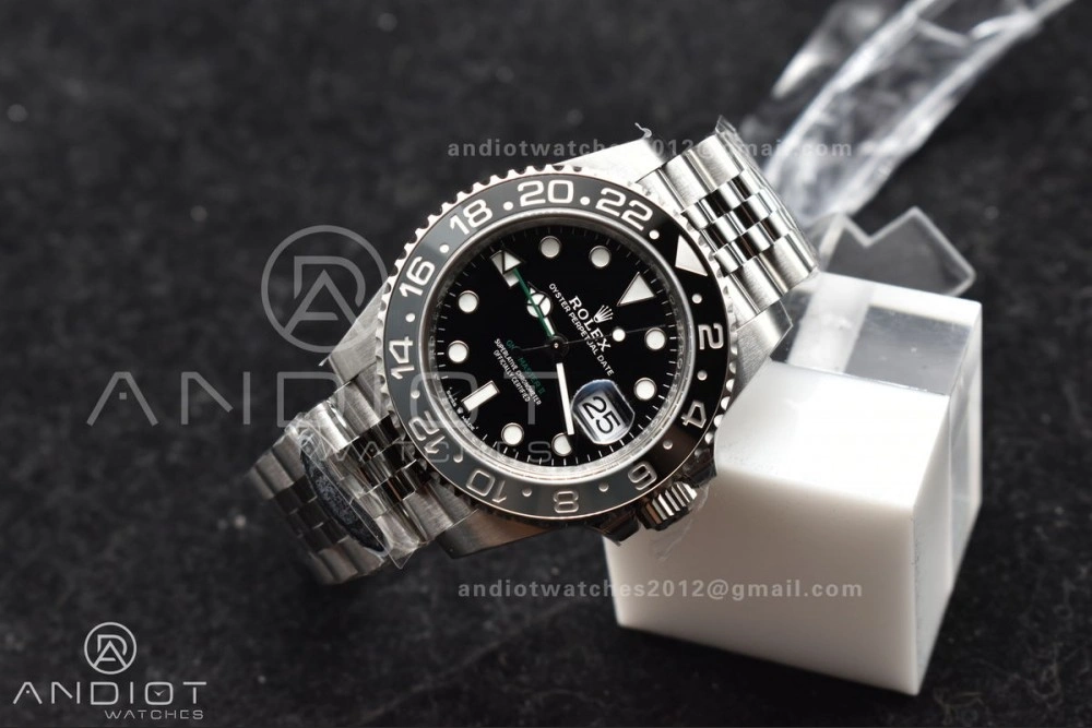 GMT-Master II 126710 GRNR Black Gray Ceramic 904L Steel Clean 1:1 Best Edition on Jubilee Strap DD3285