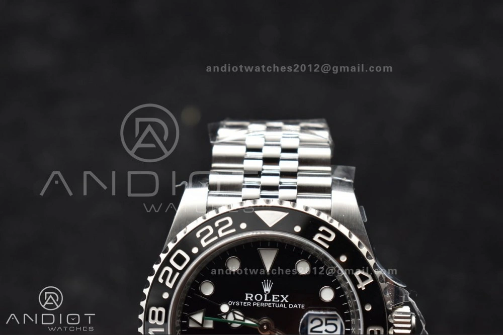 GMT-Master II 126710 GRNR Black Gray Ceramic 904L Steel Clean 1:1 Best Edition on Jubilee Strap DD3285