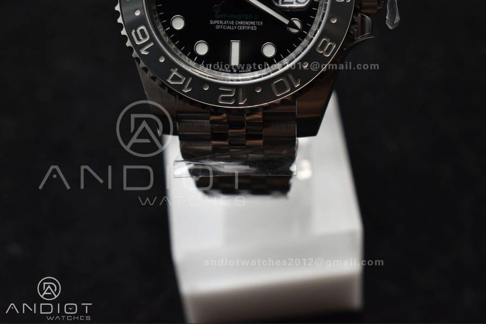GMT-Master II 126710 GRNR Black Gray Ceramic 904L Steel Clean 1:1 Best Edition on Jubilee Strap DD3285
