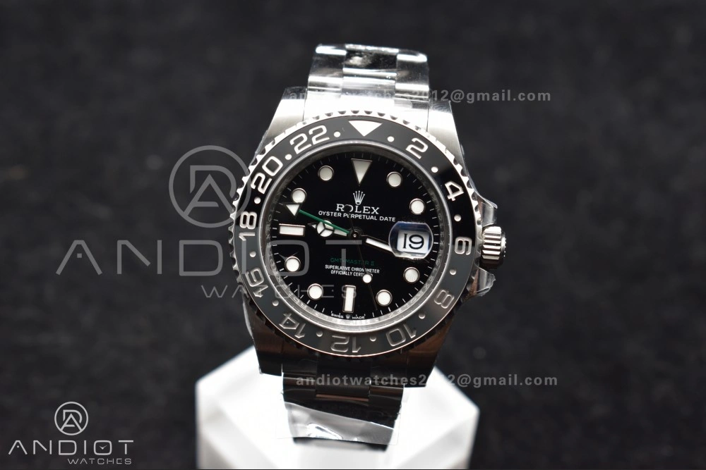 GMT-Master II 126710 GRNR Black Gray Ceramic 904L Steel Clean 1:1 Best Edition on Oyster Strap DD3285