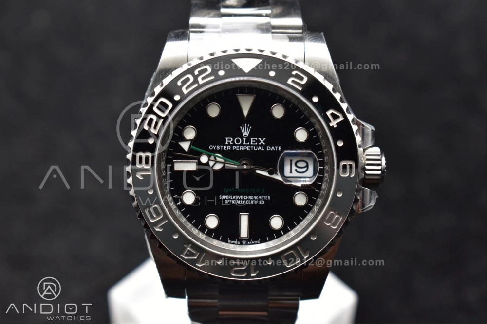 GMT-Master II 126710 GRNR Black Gray Ceramic 904L Steel Clean 1:1 Best Edition on Oyster Strap DD3285