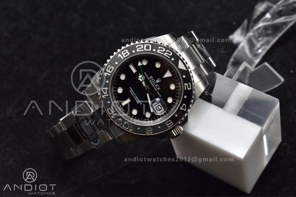 GMT-Master II 126710 GRNR Black Gray Ceramic 904L Steel Clean 1:1 Best Edition on Oyster Strap DD3285