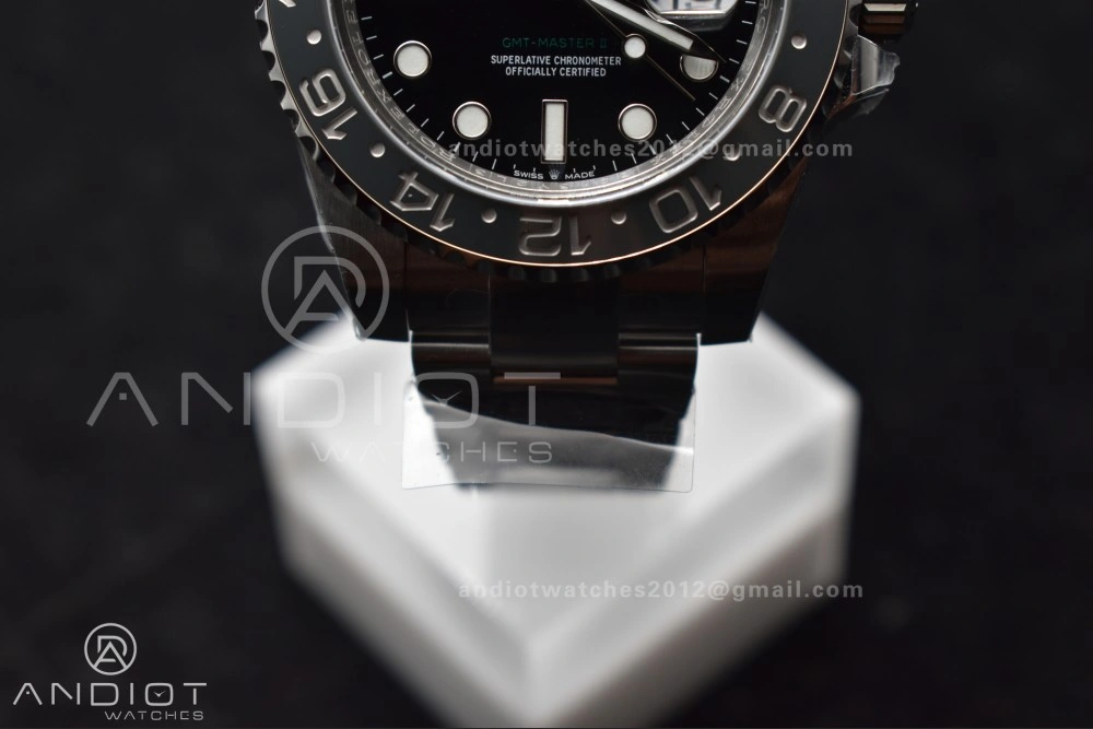 GMT-Master II 126710 GRNR Black Gray Ceramic 904L Steel Clean 1:1 Best Edition on Oyster Strap DD3285