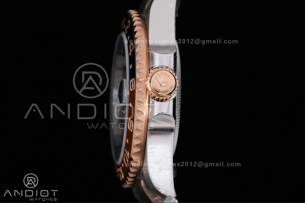 GMT Master II 126711 CHNR 904L SS ARF 1:1 Best Edition on SS RG Bracelet New SH3285 V2 (Gain Weight)