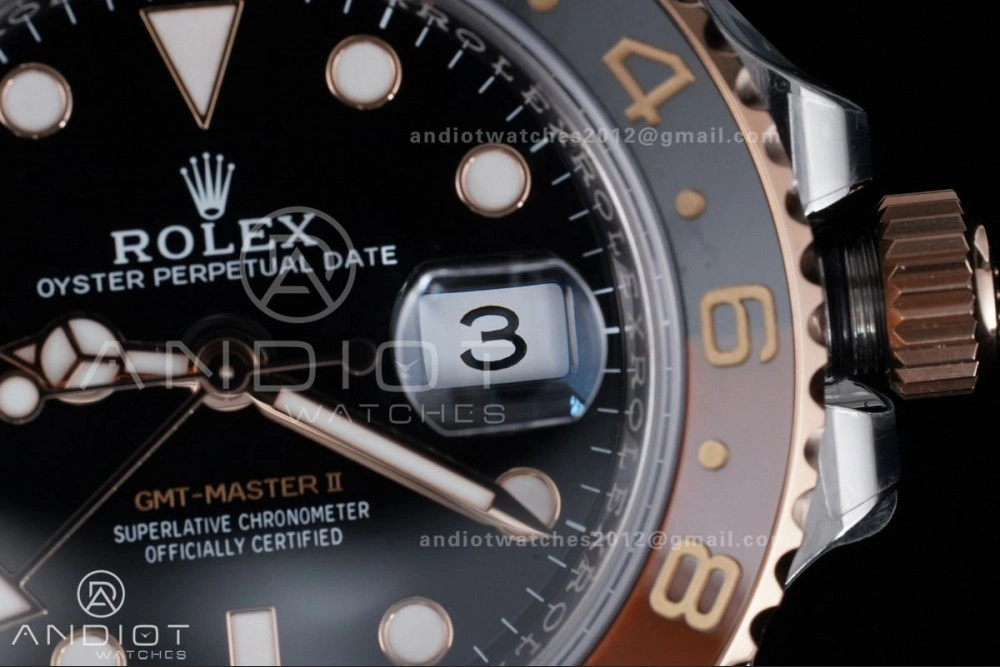GMT Master II 126711 CHNR 904L SS ARF 1:1 Best Edition on SS RG Bracelet New SH3285 V2