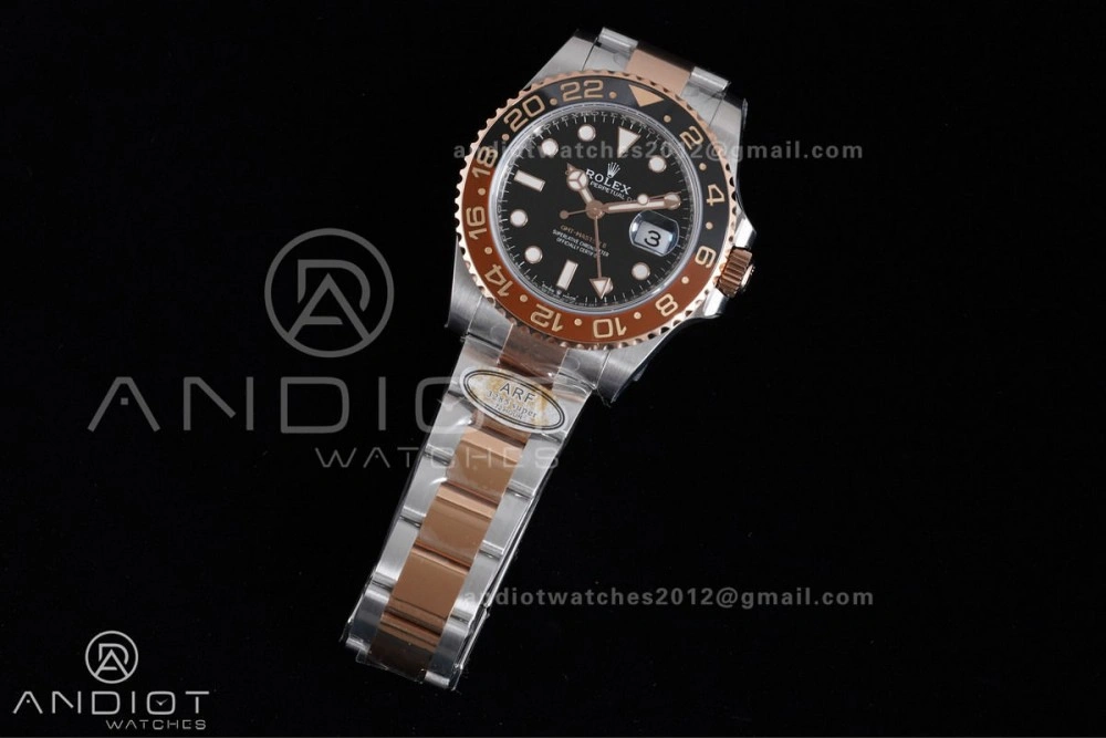 GMT Master II 126711 CHNR 904L SS ARF 1:1 Best Edition on SS RG Bracelet New SH3285 V2
