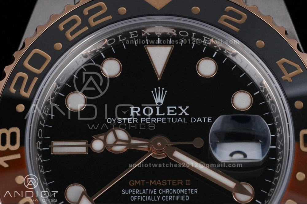 GMT Master II 126711 CHNR 904L SS ARF 1:1 Best Edition on SS RG Bracelet New SH3285 V2