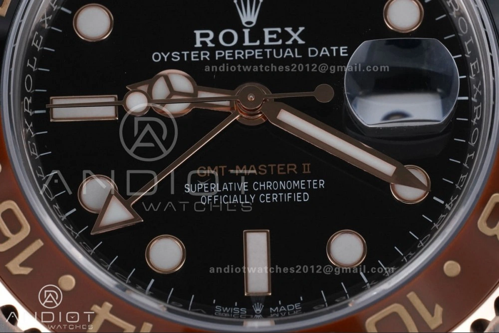 GMT Master II 126711 CHNR 904L SS ARF 1:1 Best Edition on SS RG Bracelet New SH3285 V2