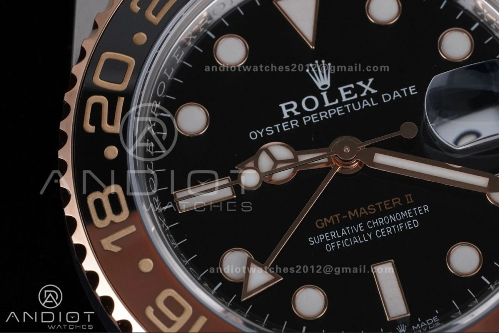 GMT Master II 126711 CHNR 904L SS ARF 1:1 Best Edition on SS RG Bracelet New SH3285 V2