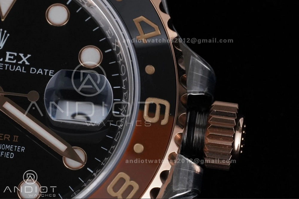 GMT Master II 126711 CHNR 904L SS ARF 1:1 Best Edition on SS RG Bracelet New SH3285 V2