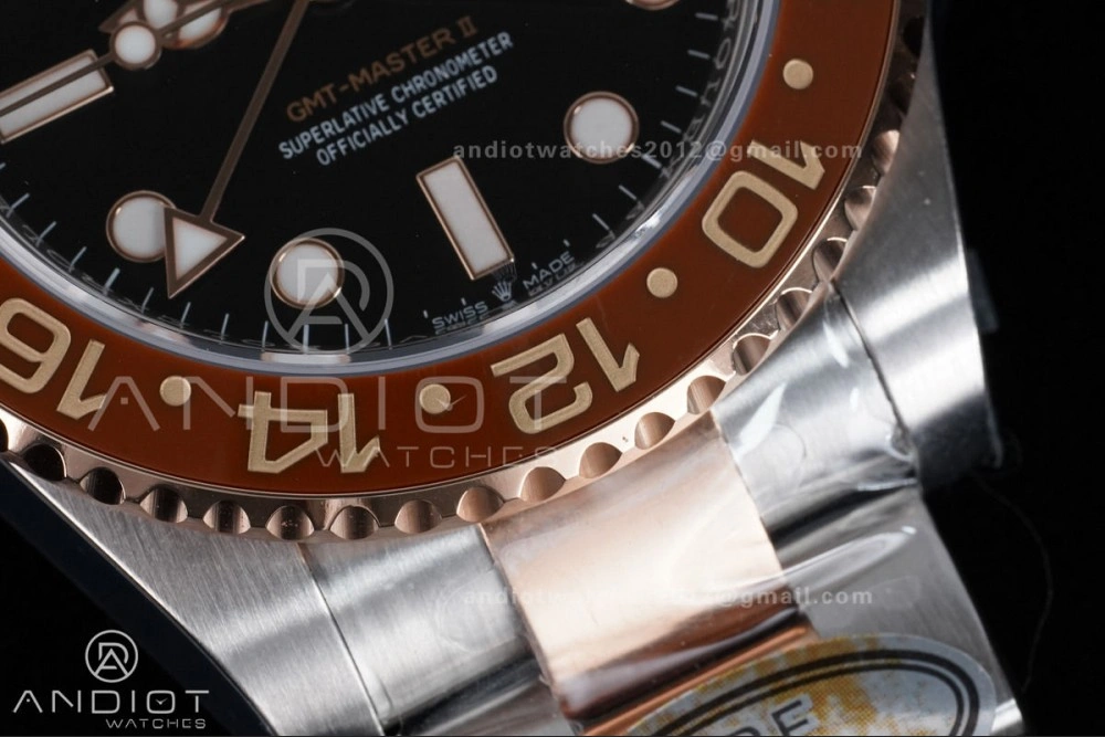 GMT Master II 126711 CHNR 904L SS ARF 1:1 Best Edition on SS RG Bracelet New SH3285 V2