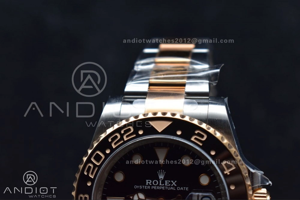GMT-Master II 126711 CHNR Black Brown Ceramic Clean Factory Best Edition on SS RG Bracelet DD3285 CHS