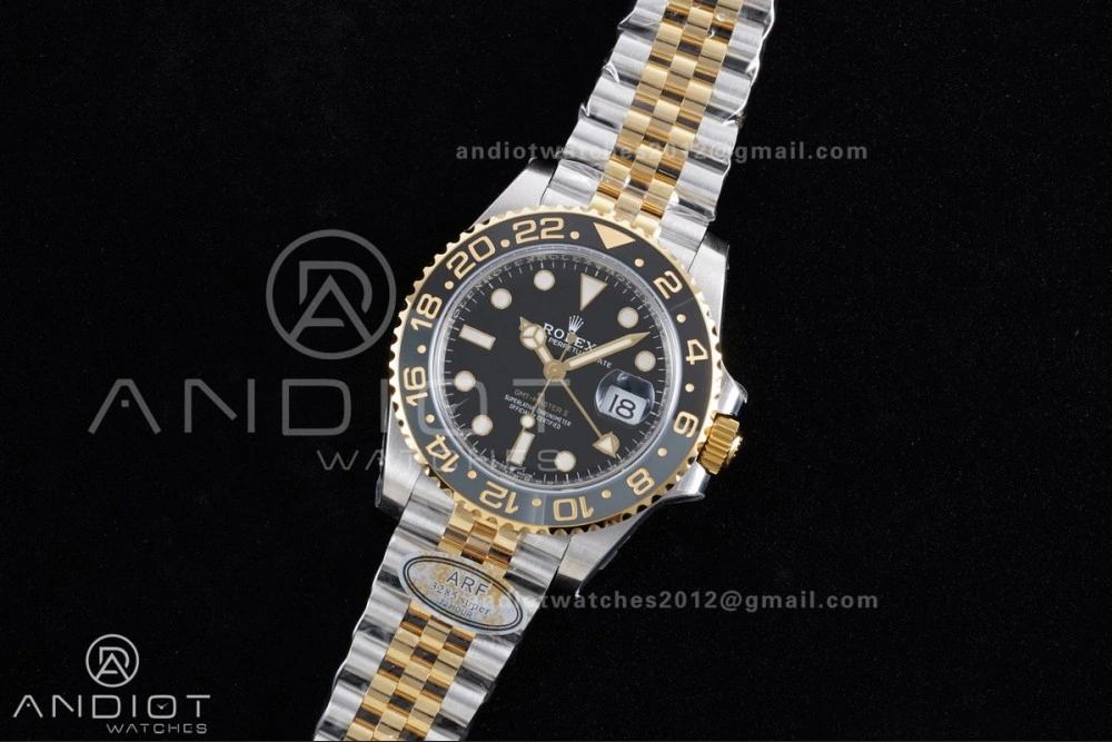 GMT-Master II 126713 GRNR ARF 1:1 Best Edition on Black Dial SS YG Bracelet Super Clone New SH3285 CHS (Gain Weight)
