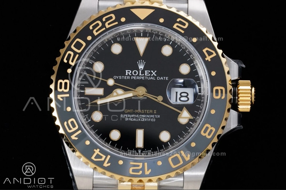 GMT-Master II 126713 GRNR ARF 1:1 Best Edition on Black Dial SS YG Bracelet Super Clone New SH3285 CHS (Gain Weight)