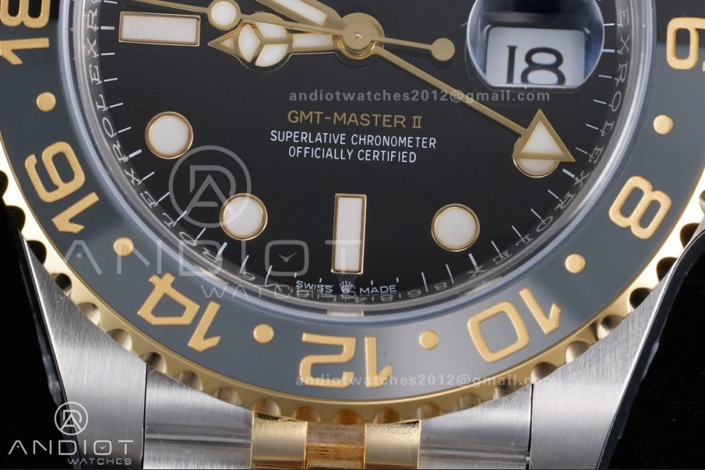 GMT-Master II 126713 GRNR ARF 1:1 Best Edition on Black Dial SS YG Bracelet Super Clone New SH3285 CHS (Gain Weight)