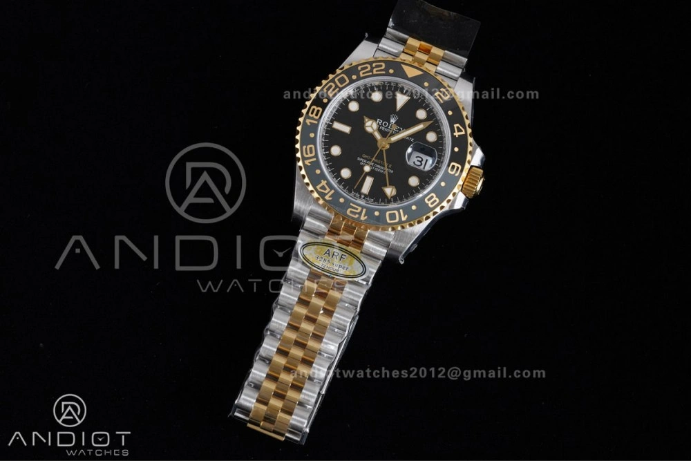 GMT Master II 126713 GRNR ARF Best Edition Black Dial on SS YG Jubilee Bracelet New SH3285 V2