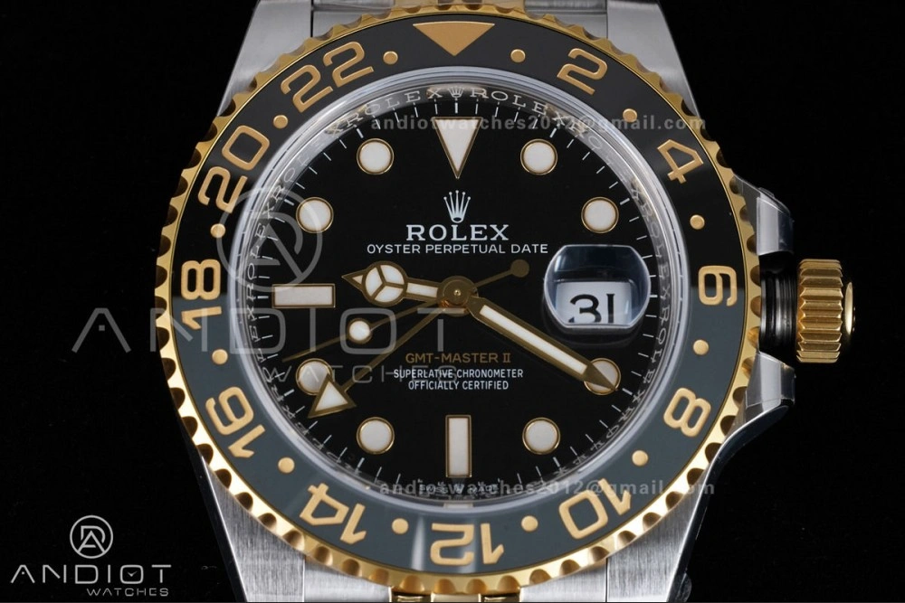 GMT Master II 126713 GRNR ARF Best Edition Black Dial on SS YG Jubilee Bracelet New SH3285 V2