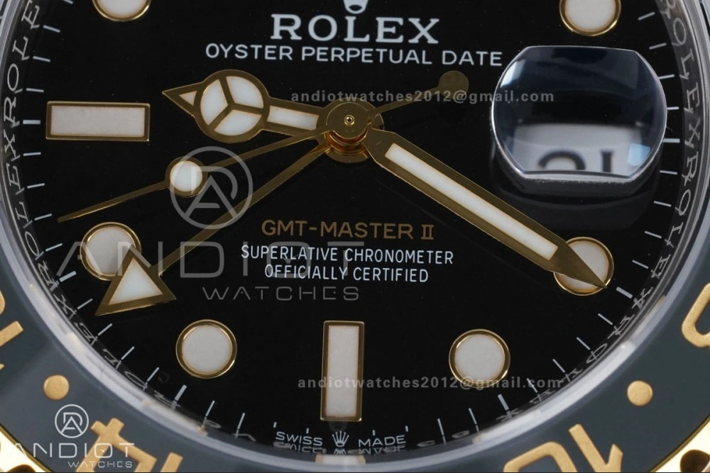 GMT Master II 126713 GRNR ARF Best Edition Black Dial on SS YG Jubilee Bracelet New SH3285 V2