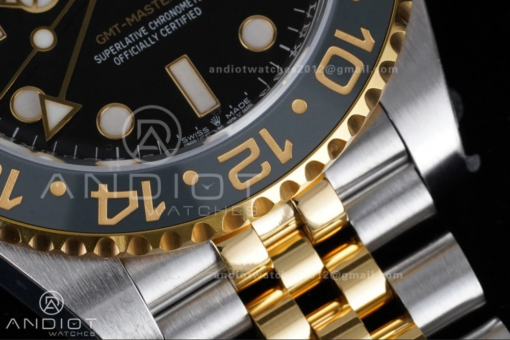 GMT Master II 126713 GRNR ARF Best Edition Black Dial on SS YG Jubilee Bracelet New SH3285 V2