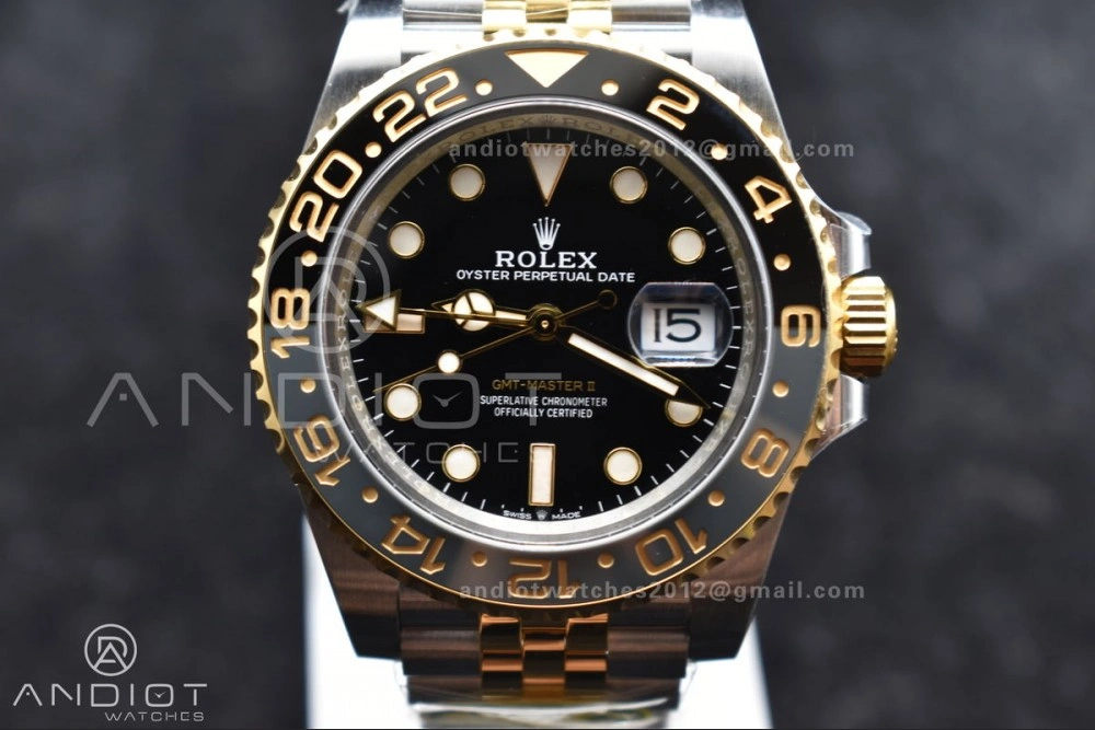 GMT Master II 126713 GRNR Clean 1:1 Best Edition Black Dial on Jubilee Bracelet DD3285 CHS