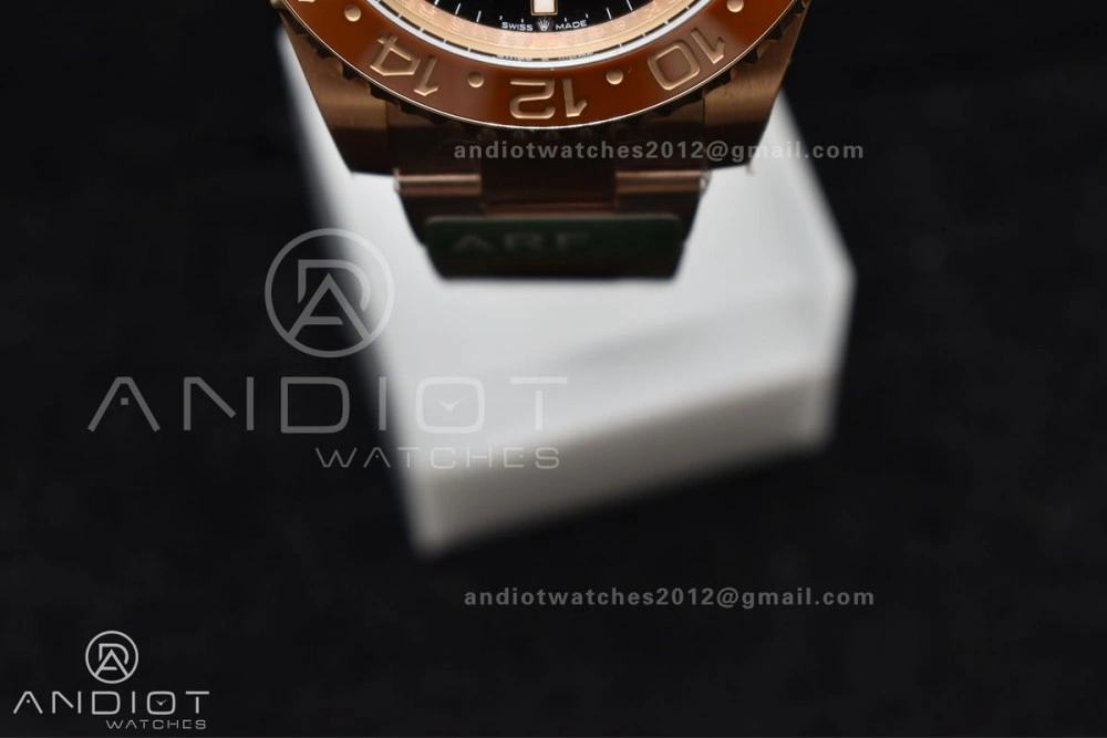 GMT Master II 126715 CHNR 904L SS ARF 1:1 Best Edition on RG Bracelet New SH3285 CHS