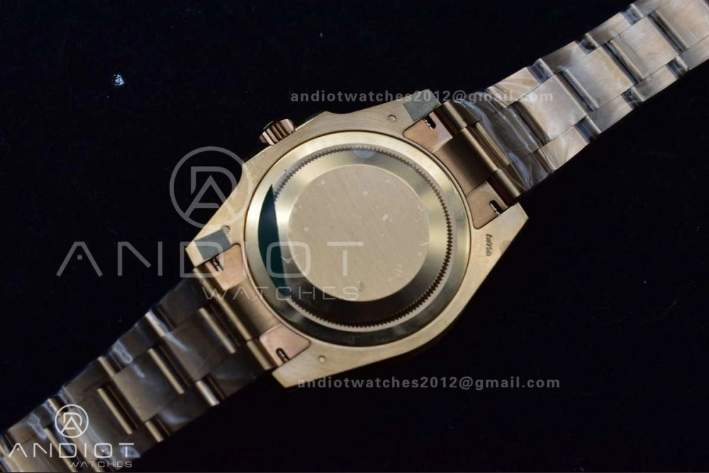 GMT Master II 126715 CHNR Gain Weight Gold Factory 1:1 Best Edition Black Dial on RG Bracelet VR3285 CHS