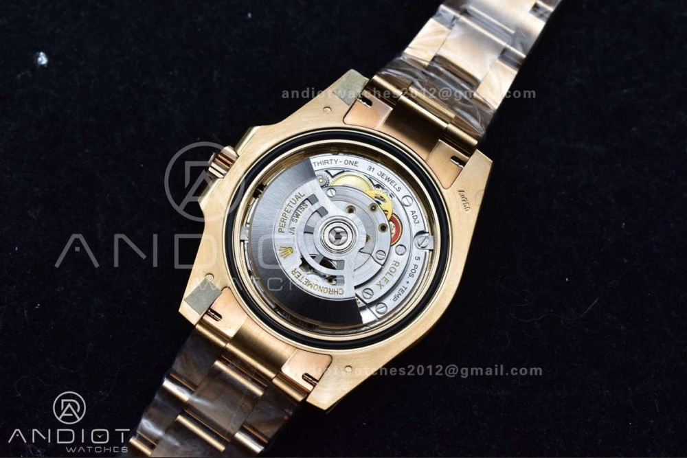GMT Master II 126715 CHNR Gain Weight Gold Factory 1:1 Best Edition Black Dial on RG Bracelet VR3285 CHS