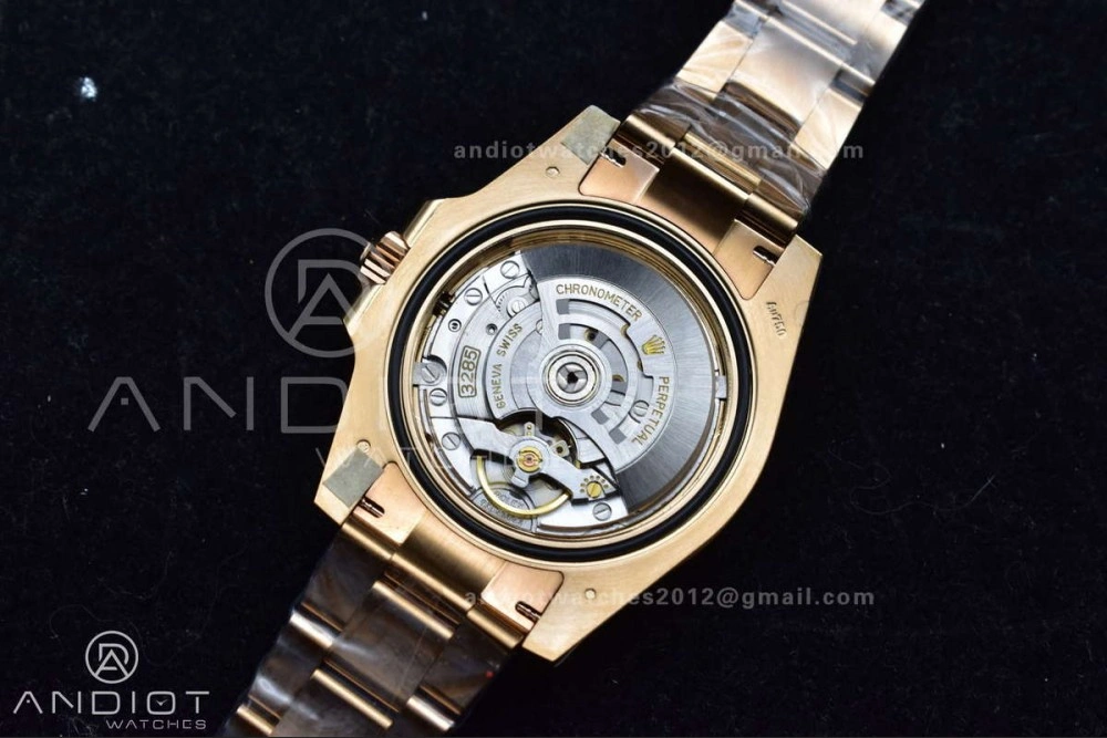 GMT Master II 126715 CHNR Gain Weight Gold Factory 1:1 Best Edition Black Dial on RG Bracelet VR3285 CHS