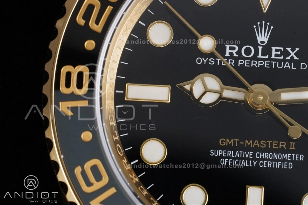 GMT Master II 126718 GRNR ARF Best Edition Black Dial on YG Jubilee Bracelet New SH3285 V2