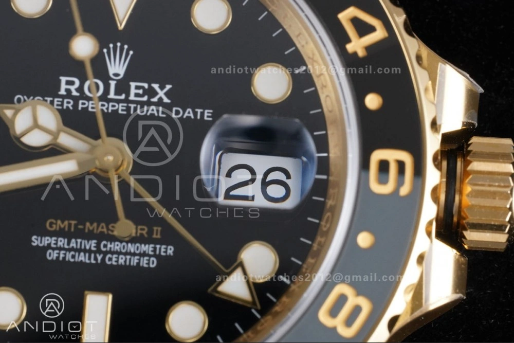 GMT Master II 126718 GRNR ARF Best Edition Black Dial on YG Jubilee Bracelet New SH3285 V2